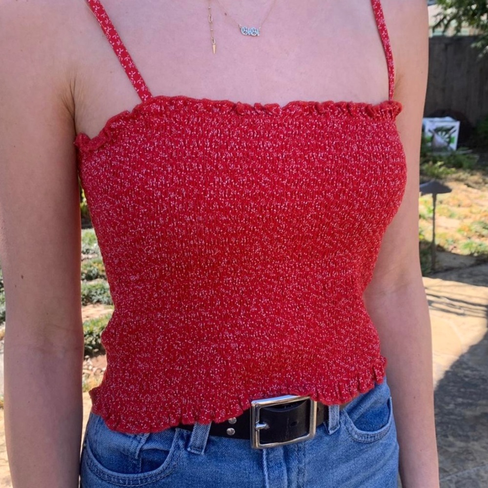 brandy red tank